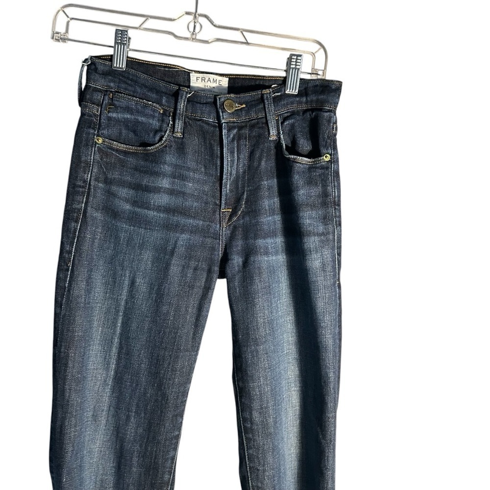 Frame Le High Straight Raw Hem Sz 24 - Picture 7 of 12